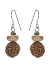 Les bijoux Jacaranda en graines naturelles : Boucles d'oreilles modèle SHIVA 0
