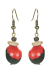 Les bijoux Jacaranda en graines naturelles : Boucles d'oreilles modÃ¨le CACONNIER Noir et Rouge 0