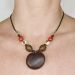 Les bijoux Jacaranda en graines naturelles : Collier modÃ¨le PETIT ENTADA Blanc 1