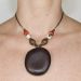 Les bijoux Jacaranda en graines naturelles : Collier modÃ¨le ENTADA Blanc 1