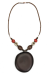 Les bijoux Jacaranda en graines naturelles : Collier modÃ¨le ENTADA Blanc 0