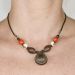 Les bijoux Jacaranda en graines naturelles : Collier modÃ¨le MUCUNA Blanc 1
