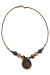 Les bijoux Jacaranda en graines naturelles : Collier modÃ¨le MUCUNA Noir et rouge 0