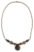 Les bijoux Jacaranda en graines naturelles : Collier modÃ¨le MUCUNA Chocolat 0