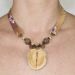 Les bijoux Jacaranda en graines naturelles : Collier modÃ¨le JACARANDA TISSU 1