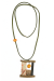 Les bijoux Jacaranda en graines naturelles : Collier modèle BAOBAB Orange 0
