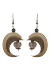 Les bijoux Jacaranda en graines naturelles : Boucles d'oreilles modÃ¨le LUNE MarbrÃ©  0