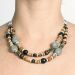 Les bijoux Jacaranda en graines naturelles : Collier modèle DOUBLE MIX GRIS 1