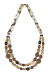 Les bijoux Jacaranda en graines naturelles : Collier modÃ¨le DOUBLE MIX CARAMEL 0