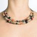 Les bijoux Jacaranda en graines naturelles : Collier modÃ¨le DOUBLE MIX ROUGE 0
