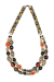 Les bijoux Jacaranda en graines naturelles : Collier modÃ¨le DOUBLE MIX ROUGE 1