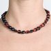 Les bijoux Jacaranda en graines naturelles : Collier modèle RAS DE COU ORMOSIA ROUGE ET NOIR 1