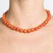 Les bijoux Jacaranda en graines naturelles : Collier modèle RAS DE COU ORMOSIA ORANGE 1