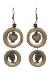 Les bijoux Jacaranda en graines naturelles : Boucles d'oreilles modÃ¨le CUPULE Gris et MarbrÃ© 0