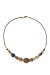 Les bijoux Jacaranda en graines naturelles : Collier modèle RAS DE COU MIX CARAMEL 0