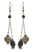 Les bijoux Jacaranda en graines naturelles : Boucles d'oreilles modèle PENDANT Marbré et gris 0