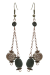 Les bijoux Jacaranda en graines naturelles : Boucles d'oreilles modÃ¨le PENDANT MarbrÃ© et gris 0