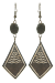 Les bijoux Jacaranda en graines naturelles : Boucles d'oreilles modèle CALEBASSE GRAVEE Grise 0