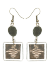 Les bijoux Jacaranda en graines naturelles : Boucles d'oreilles modÃ¨le CALEBASSE CADREE Grise 0
