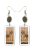 Les bijoux Jacaranda en graines naturelles : Boucles d'oreilles modÃ¨le CALEBASSE CADREE Grise 4 0
