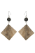 Les bijoux Jacaranda en graines naturelles : Boucles d'oreilles modèle CALEBASSE NATURE Noir 0
