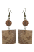 Les bijoux Jacaranda en graines naturelles : Boucles d'oreilles modÃ¨le CALEBASSE NATURE Caramel 0