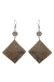 Les bijoux Jacaranda en graines naturelles : Boucles d'oreilles modÃ¨le CALEBASSE NATURE MarbrÃ© 2 0