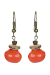 Les bijoux Jacaranda en graines naturelles : Boucles d'oreilles modÃ¨le CACONNIER Orange 0