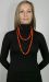 Les bijoux Jacaranda en graines naturelles : Collier modèle MALA ORMOSIA Orange 2