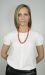 Les bijoux Jacaranda en graines naturelles : Collier modÃ¨le ORMOSIA Rouge 1
