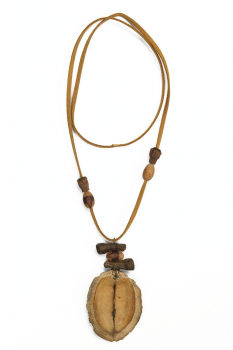 Bijou en graines naturelles : Collier modèle JATOBA 0