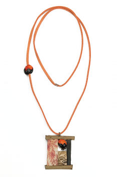 #CBAOBAC - Collier modèle BAOBAB Noir et Rouge