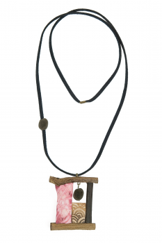 Bijou en graines naturelles : Collier modèle BAOBAB MAJIDEA 0