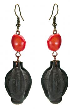 #BOPMCR1 - Boucles d'oreilles modèle SONORA Rouge