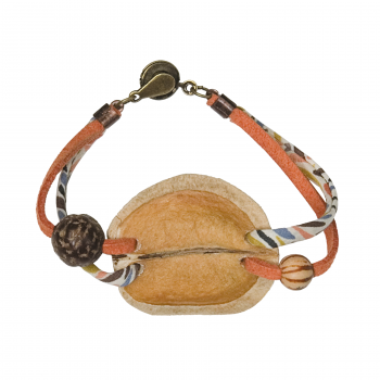 #BRACEJ2 - JACARANDA ORANGE ET BEIGE