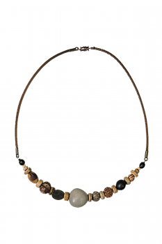 #CRCMIXG - Collier modèle RAS DE COU MIX GRIS