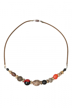 #CRCMIXR - Collier modèle RAS DE COU MIX ROUGE