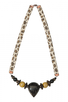 #CPHUILEL - Collier modèle PALMIER A HUILE LEOPARD 