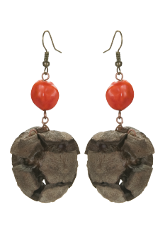 #BOCYCR1 - Boucles d'oreilles modèle CYPRES Rouge